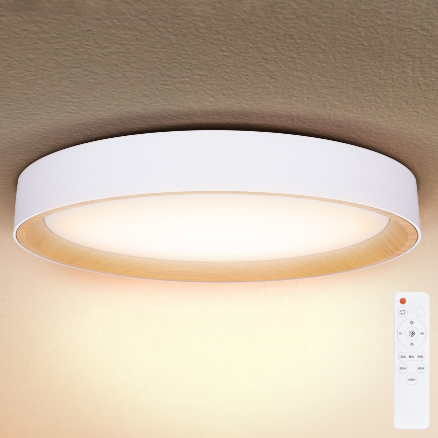 Brilagi - Dæmpbar LED-loftlampe LARIOS LED/72W/230V hvid Ø 59 cm + fjernbetjening