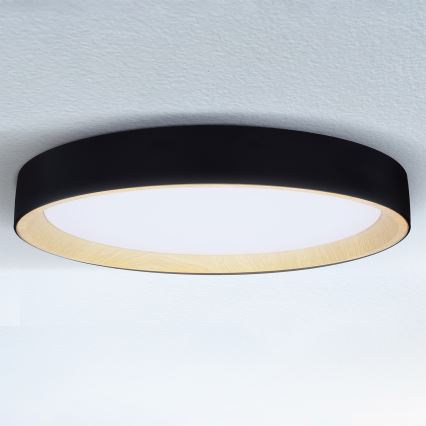 Brilagi - Dæmpbar LED-loftlampe LARIOS LED/72W/230V 3000-6500K sort, diameter 59 cm + fjernbetjening