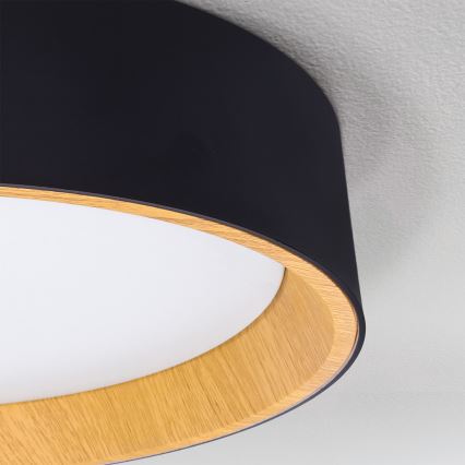 Brilagi - Dæmpbar LED-loftlampe LARIOS LED/72W/230V 3000-6500K sort, diameter 59 cm + fjernbetjening