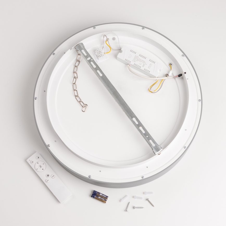 Brilagi - LED dæmpbar loftlampe FALCON LED/40W/230V 3000-6500K Ø 45 cm grå + fjernbetjening