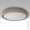 Brilagi - LED Dæmpbar loftlampe LUCIA LED/48W/230V 3000-6500K Ø 41 cm brun + fjernbetjening