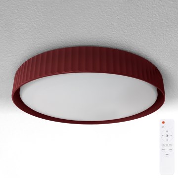 Brilagi - LED dæmpbar loftlampe LUCIA LED/48W/230V 3000-6500K Ø 41 cm rød + fjernbetjening