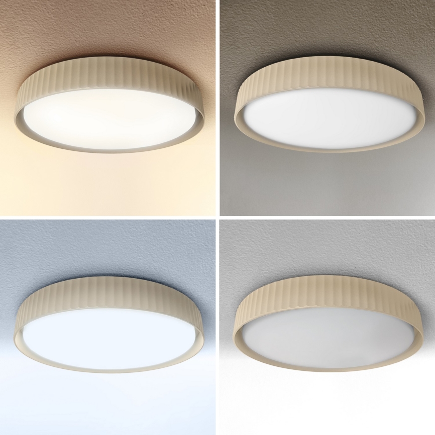 Brilagi - Dæmpbar LED-loftlampe LUCIA LED/48W/230V 3000-6500K Ø 41 cm beige + fjernbetjening