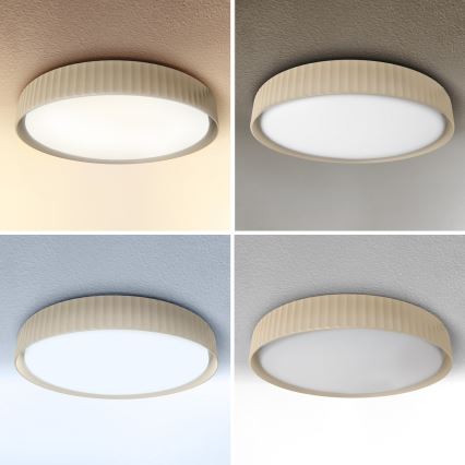 Brilagi - Dæmpbar LED-loftlampe LUCIA LED/48W/230V 3000-6500K Ø 41 cm beige + fjernbetjening