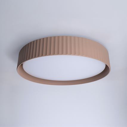 Brilagi - Dæmpbar LED-loftlampe LUCIA LED/48W/230V 3000-6500K Ø 41 cm brun + fjernbetjening