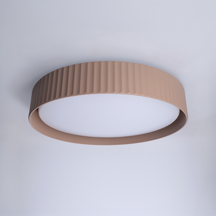 Brilagi - Dæmpbar LED-loftlampe LUCIA LED/48W/230V 3000-6500K Ø 41 cm brun + fjernbetjening
