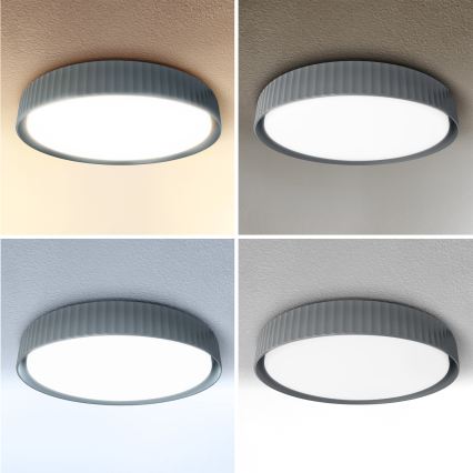 Brilagi - LED dæmpbar loftlampe LUCIA LED/48W/230V 3000-6500K Ø 41 cm grå + fjernbetjening