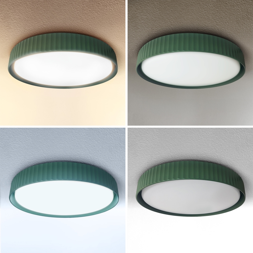 Brilagi - LED dæmpbar loftlampe LUCIA LED/48W/230V 3000-6500K Ø 41 cm grøn + fjernbetjening