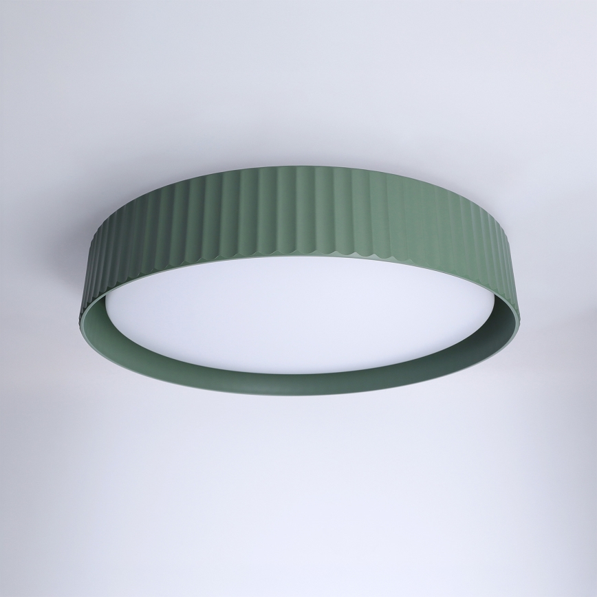 Brilagi - LED Dæmpbar loftlampe LUCIA LED/48W/230V 3000-6500K Ø 41 cm grøn + fjernbetjening