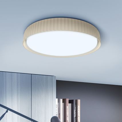 Brilagi - LED Dæmpbar loftlampe LUCIA LED/60W/230V 3000-6500K pr. 59 cm beige + fjernbetjening