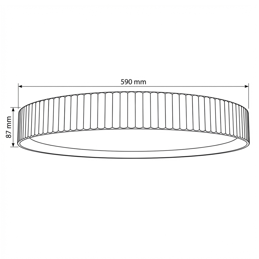 Brilagi - LED dæmpbar loftlampe LUCIA LED/60W/230V 3000-6500K Ø 59 cm grøn + fjernbetjening