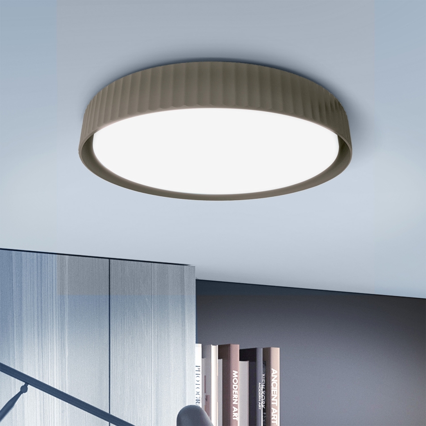 Brilagi - Dæmpbar LED-loftlampe LUCIA LED/60W/230V 3000–6500K Ø59 cm taupe + fjernbetjening
