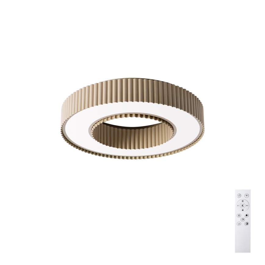 Brilagi - Dæmpbar LUMIX LED-loftlampe 48W/230V 3000–6000K beige Ø 50 cm + fjernbetjening