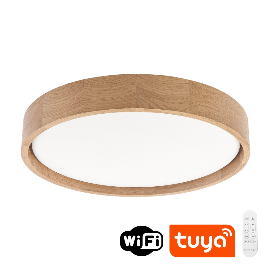 Brilagi - LED dæmpbar loftlampe MANAROLA SMART LED/24 W/230 V 3000–6000 K Wi-Fi Tuya Beacon Ø 41 cm eg + fjernbetjening