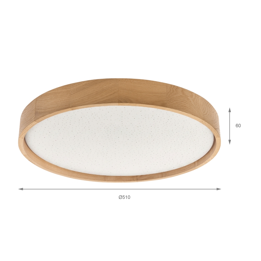 Brilagi - LED dæmpbar loftlampe MANAROLA SMART STARS LED/36W/230V 3000-6000K Wi-Fi Tuya Beacon Ø 51 cm + fjernbetjening