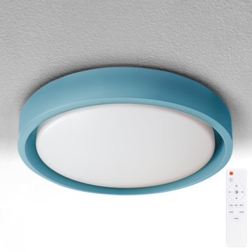 Brilagi - LED dæmpbar loftlampe MATTEO LED/48W/230V 3000-6500K Ø 41 cm turkis + fjernbetjening