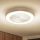 Brilagi - LED-dæmpbar loftlampe med indbygget ventilator LED/30W/230V 3000-6500K Ø 50 cm hvid + fjernbetjening