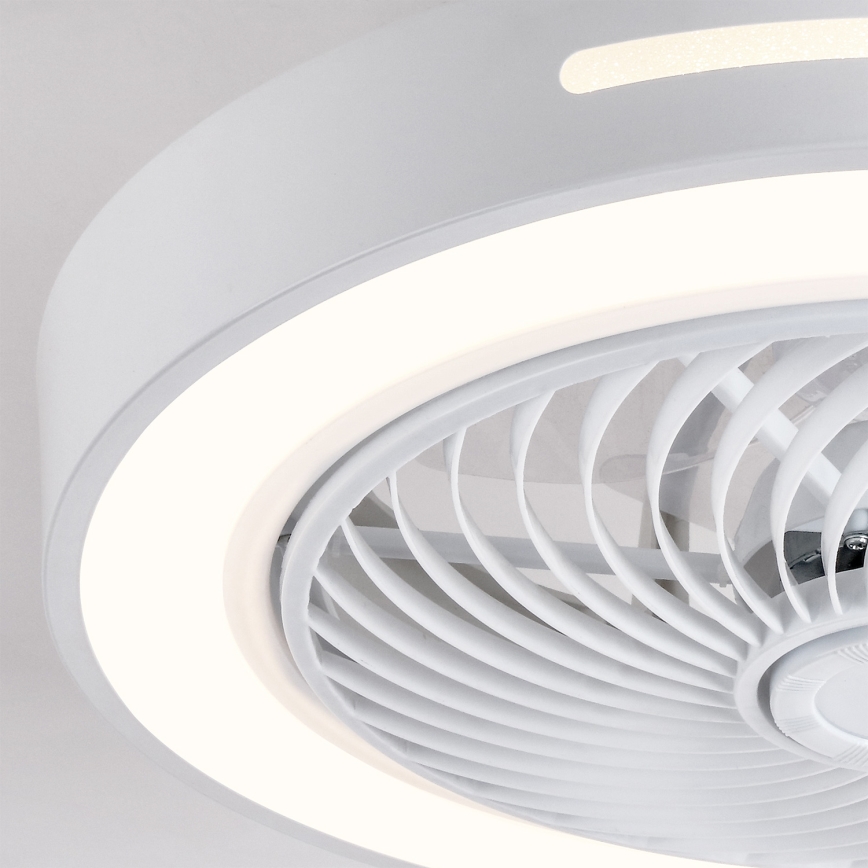 Brilagi - LED-dæmpbar loftlampe med ventilator LED/38W/230V 3000-6500K 3000-6500K Ø 46 cm hvid + fjernbetjening