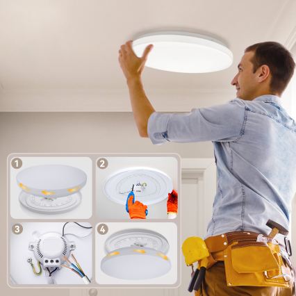 Brilagi - LED-dæmpbar loftlampe MILKY WAY LED/36W/230V 3000-6500K Ø 48 cm + fjernbetjening