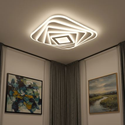 Brilagi - LED Dæmpbar loftlampe MODERN LED/210W/230V 3000-6000K 55x55 cm + fjernbetjening