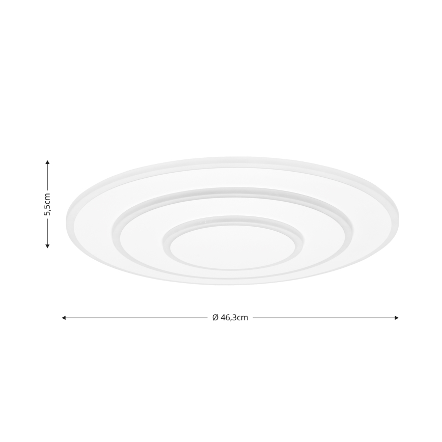 Brilagi - LED dæmpbar loftlampe MODERN LED/58W/230V 2700-6500K Ø 46,3 cm + fjernbetjening