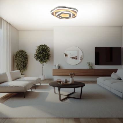 Brilagi - LED Dæmpbar loftlampe MODERN LED/64W/230V 2700-6500K Ø 40 cm + fjernbetjening