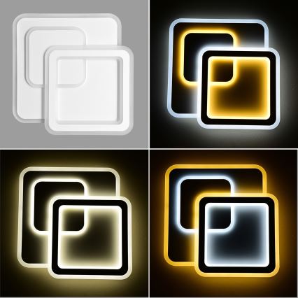 Brilagi - LED dæmpbar loftlampe MODERN LED/80W/230V 2700-6500K 52,5x52,5 cm + fjernbetjening