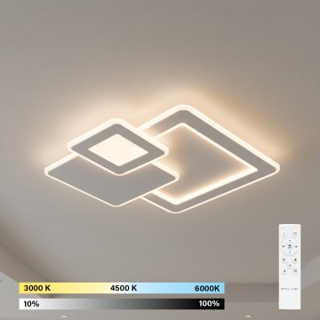 Brilagi - LED dæmpbar loftlampe MODERN LED/93W/230V 3000-6000K 48,5x48,5 cm + fjernbetjening