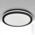 Brilagi - LED-dæmpbar loftlampe NAOMI LED/48W/230V 3000-6500K Ø 39 cm sort + fjernbetjening