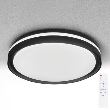 Brilagi - LED-dæmpbar loftlampe NAOMI LED/48W/230V 3000-6500K Ø 39 cm sort + fjernbetjening