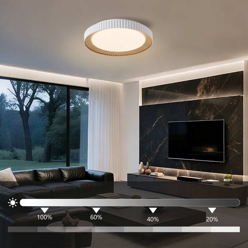 Brilagi - dæmpbar LED-loftlampe NEXO LED/48W/230V 3000-6000K hvid Ø 43 cm + fjernbetjening