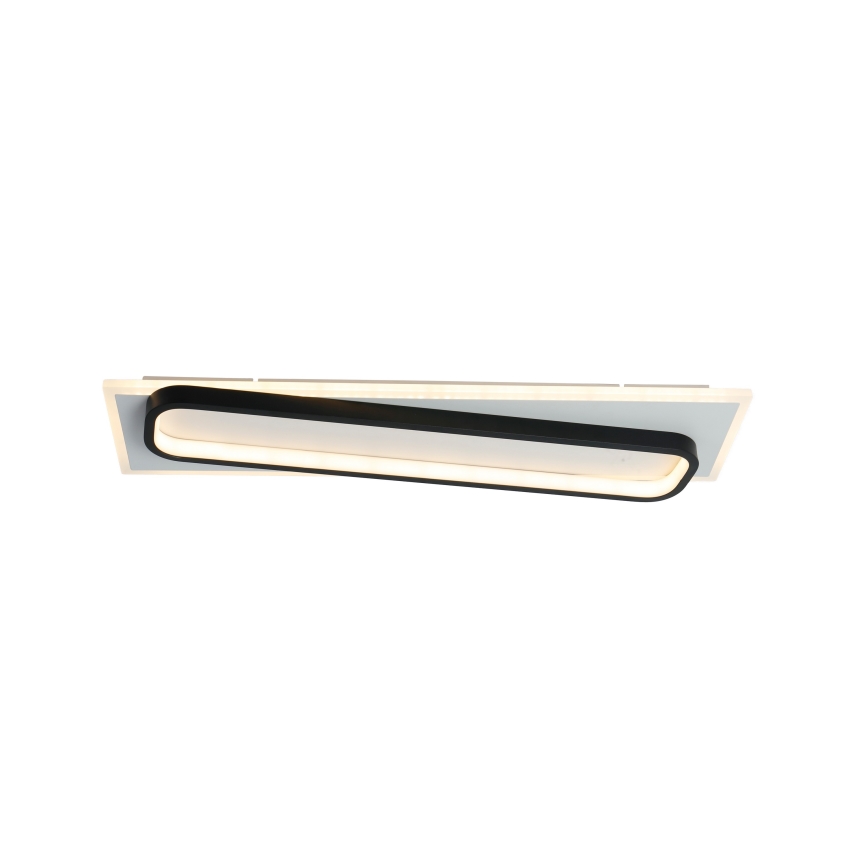 Brilagi - Dæmpbar LED-loftlampe OUTLINE LED/52W/230V 3000-6000K 15x60 cm hvid/sort + fjernbetjening
