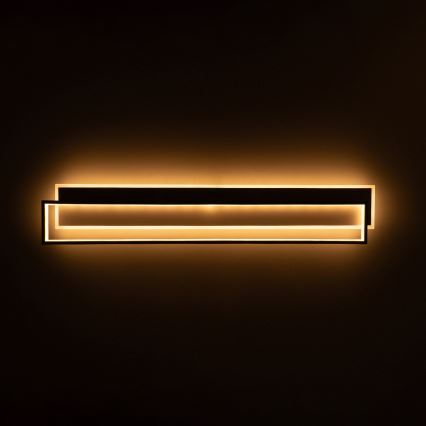 Brilagi - LED dæmpbar loftlampe OUTLINE LED/90W/230V 3000-6000K 18x100 cm hvid/sort + fjernbetjening