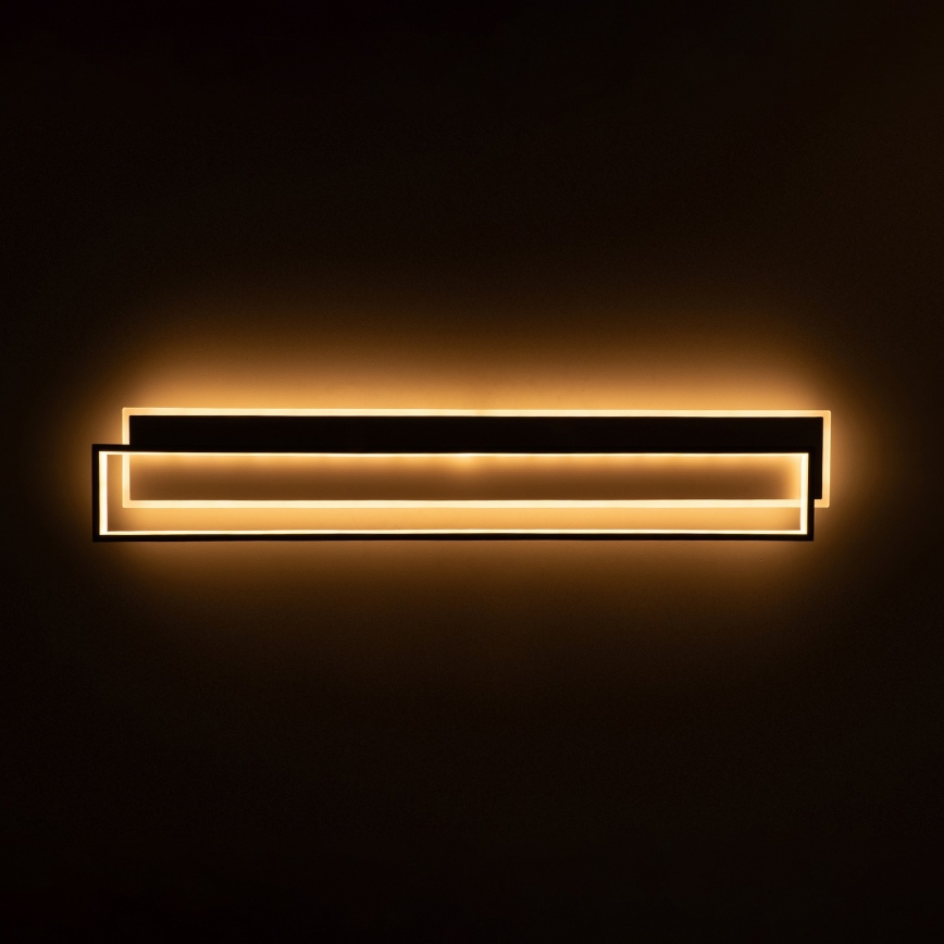 Brilagi - LED dæmpbar loftlampe OUTLINE LED/90W/230V 3000-6000K 18x100 cm hvid/sort + fjernbetjening