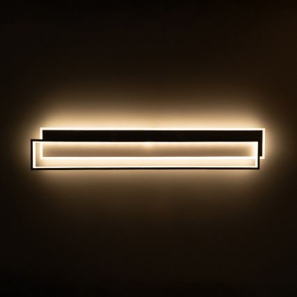 Brilagi - LED dæmpbar loftlampe OUTLINE LED/90W/230V 3000-6000K 18x100 cm hvid/sort + fjernbetjening