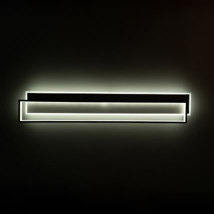 Brilagi - LED dæmpbar loftlampe OUTLINE LED/90W/230V 3000-6000K 18x100 cm hvid/sort + fjernbetjening