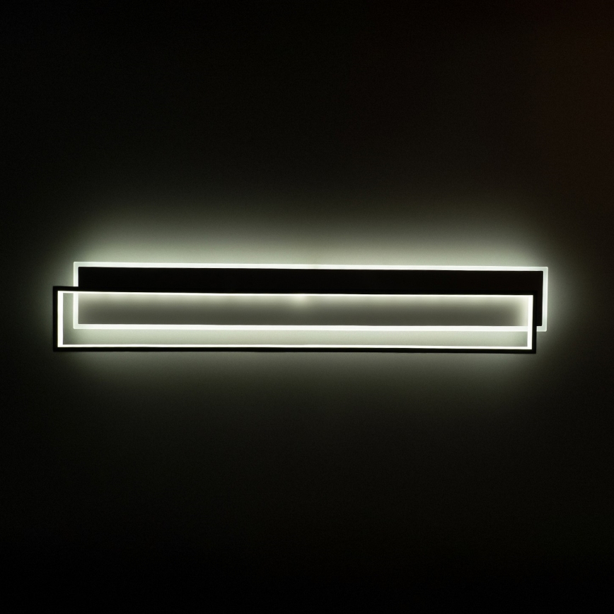 Brilagi - LED dæmpbar loftlampe OUTLINE LED/90W/230V 3000-6000K 18x100 cm hvid/sort + fjernbetjening