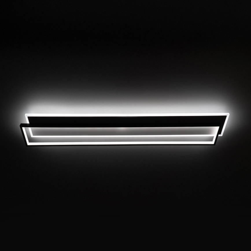 Brilagi - LED dæmpbar loftlampe OUTLINE LED/90W/230V 3000-6000K 18x100 cm hvid/sort + fjernbetjening