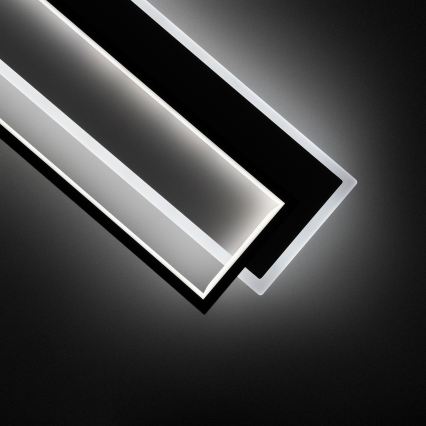 Brilagi - LED dæmpbar loftlampe OUTLINE LED/90W/230V 3000-6000K 18x100 cm hvid/sort + fjernbetjening