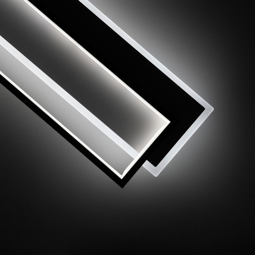 Brilagi - LED dæmpbar loftlampe OUTLINE LED/90W/230V 3000-6000K 18x100 cm hvid/sort + fjernbetjening