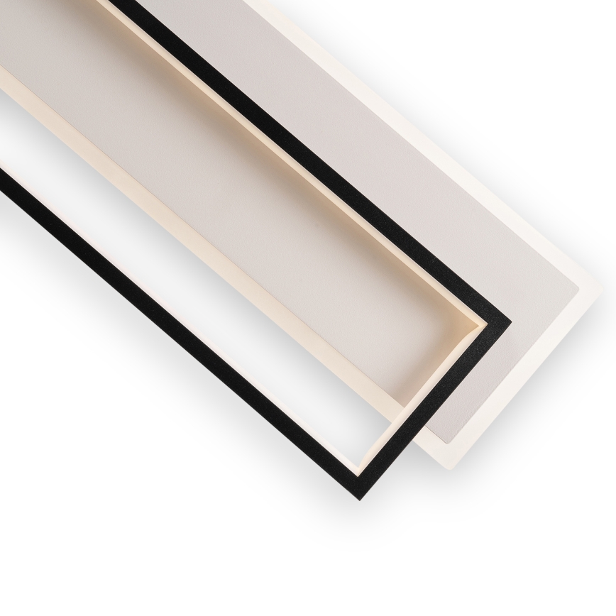 Brilagi - LED dæmpbar loftlampe OUTLINE LED/90W/230V 3000-6000K 18x100 cm hvid/sort + fjernbetjening