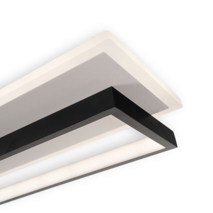 Brilagi - LED dæmpbar loftlampe OUTLINE LED/90W/230V 3000-6000K 18x100 cm hvid/sort + fjernbetjening