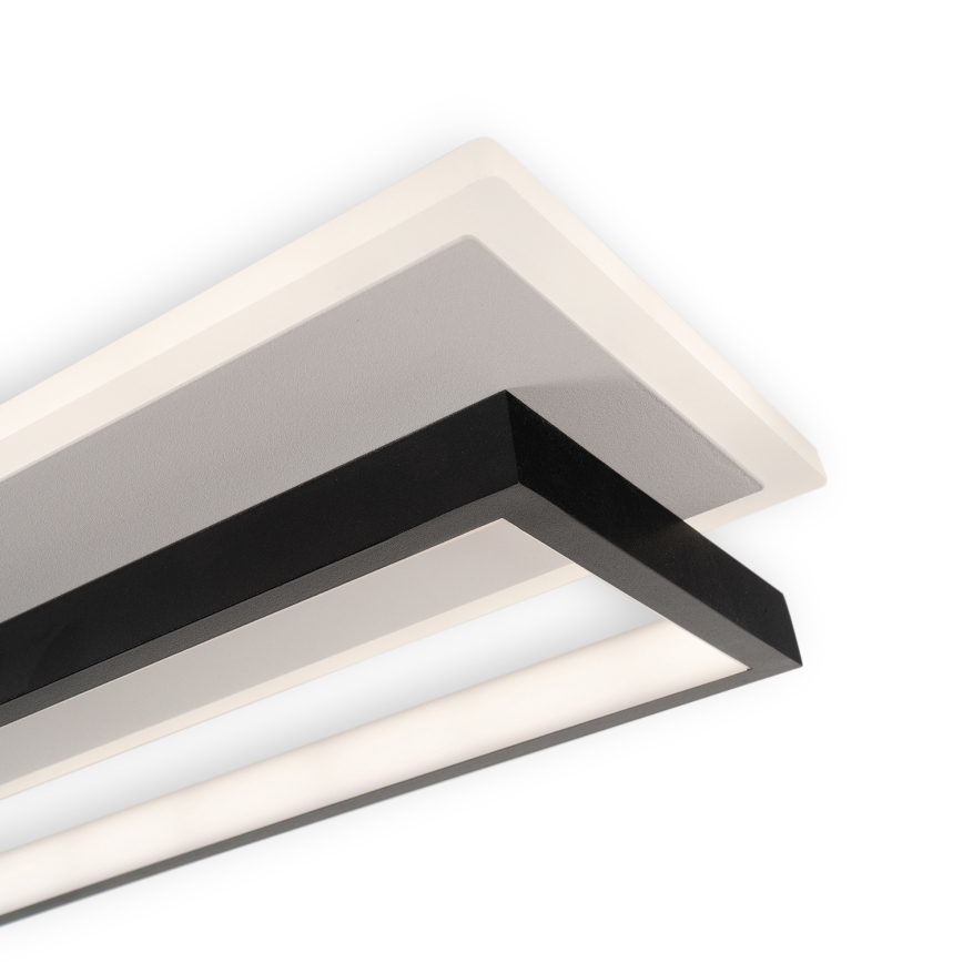 Brilagi - LED dæmpbar loftlampe OUTLINE LED/90W/230V 3000-6000K 18x100 cm hvid/sort + fjernbetjening