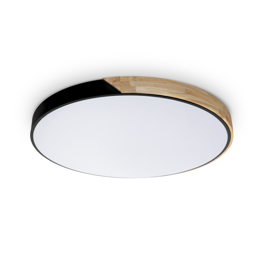 Brilagi - LED-dæmpbar loftlampe PILANA LED/72W/230V 3000-6500K eg/sort Ø 80 cm + fjernbetjening