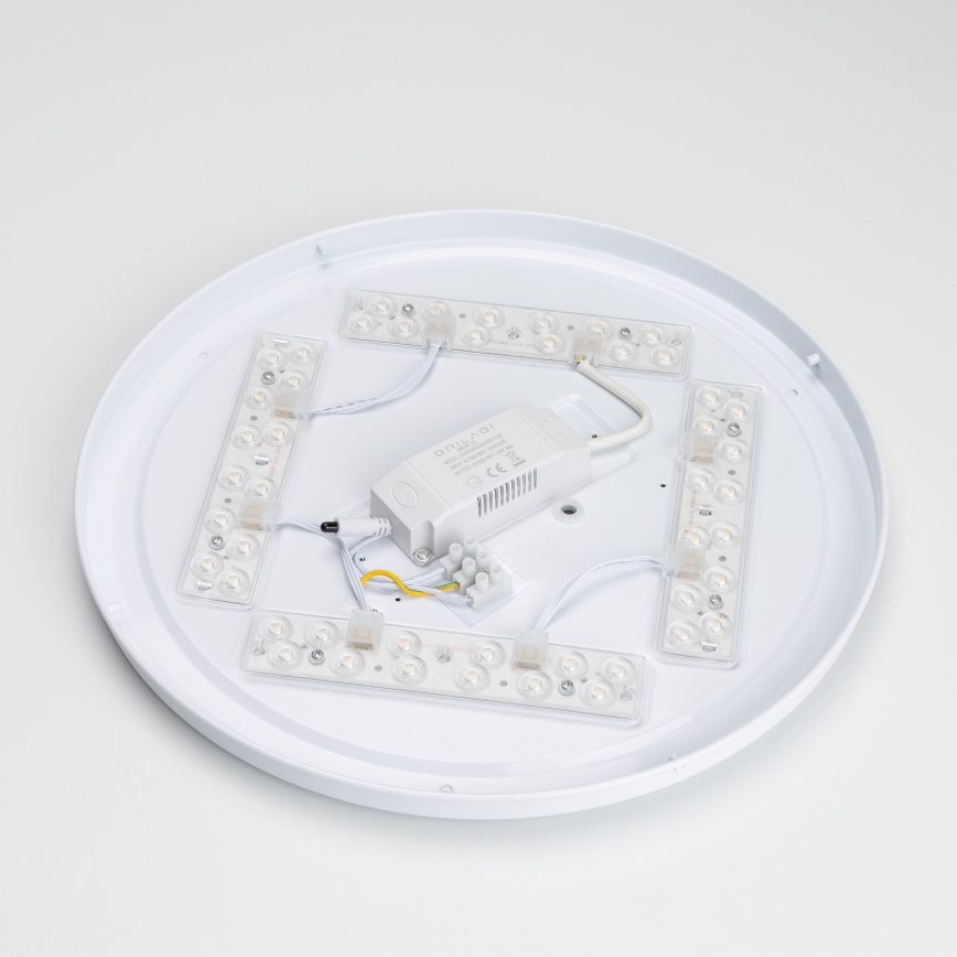 Brilagi - LED-dæmpbar loftlampe PINE LED/24W/230V træ Ø 42 cm 3000–6500 K + fjernbetjening