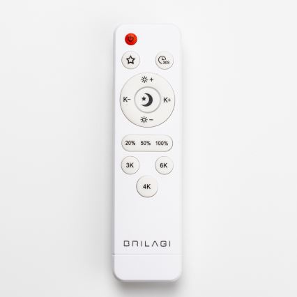 Brilagi - LED-dæmpbar loftlampe PINE LED/60W/230V træ Ø 52 cm 3000-6500K + fjernbetjening