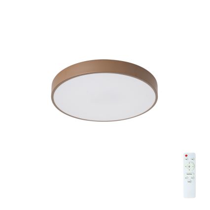 Brilagi - LED dæmpbar loftlampe POOL LED/36W/230V 3000-6000K Ø 30 cm brun + fjernbetjening