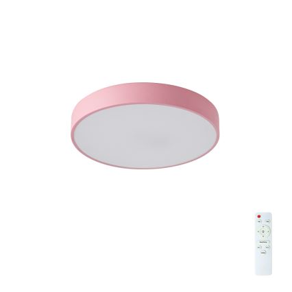 Brilagi - LED dæmpbar loftlampe POOL LED/36W/230V 3000-6000K Ø 30 cm lyserød + fjernbetjening