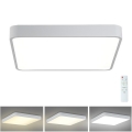 Brilagi - LED Dæmpbar loftlampe POOL LED/36W/230V 3000-6000K 40x40 cm hvid + fjernbetjening