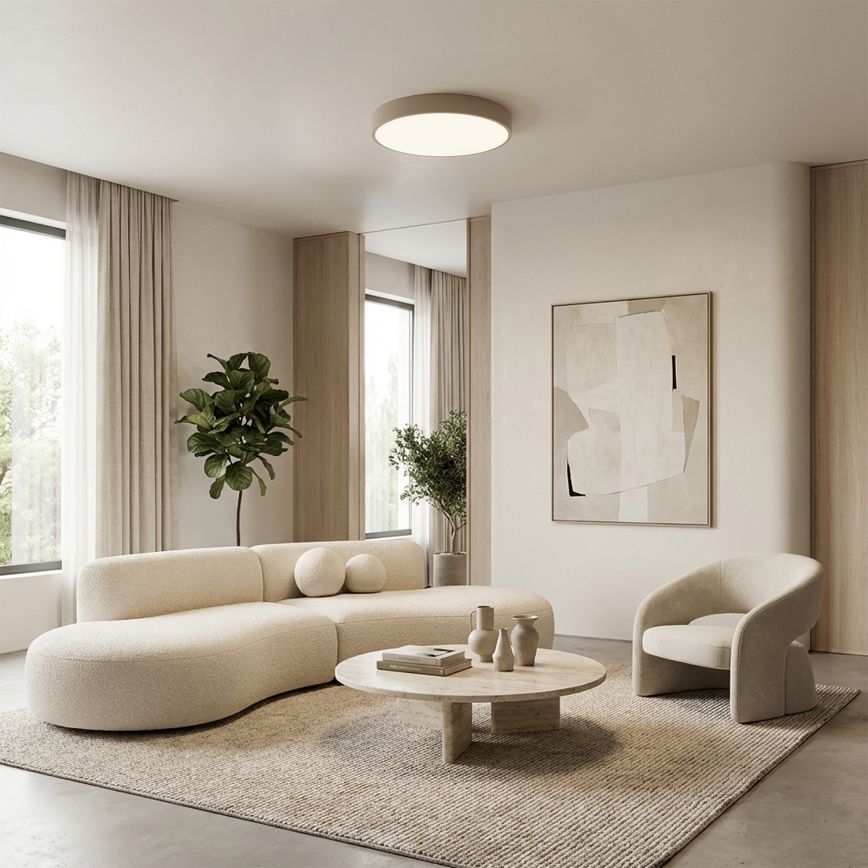 Brilagi - Dæmpbar LED-loftlampe POOL LED/36W/230V 3000-6000K Ø 30 cm beige + fjernbetjening